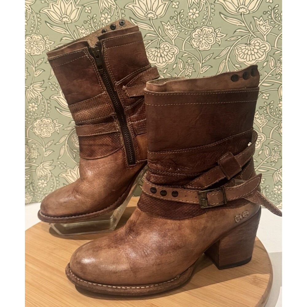 Bed Stu Cobbler Distressed Style Ankle Soft Leather Brown Boots Women’s Sz 6